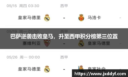 巴萨逆袭击败皇马，升至西甲积分榜第三位置
